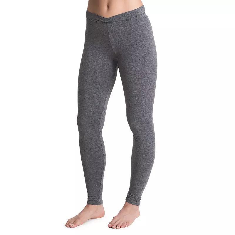 Womens Cuddl Duds Softwear with Stretch High-Waisted Leggings Green Product Image