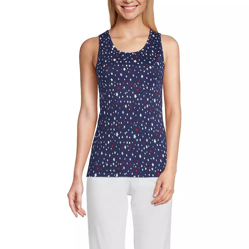 Womens Lands End Cotton Tank Top Product Image