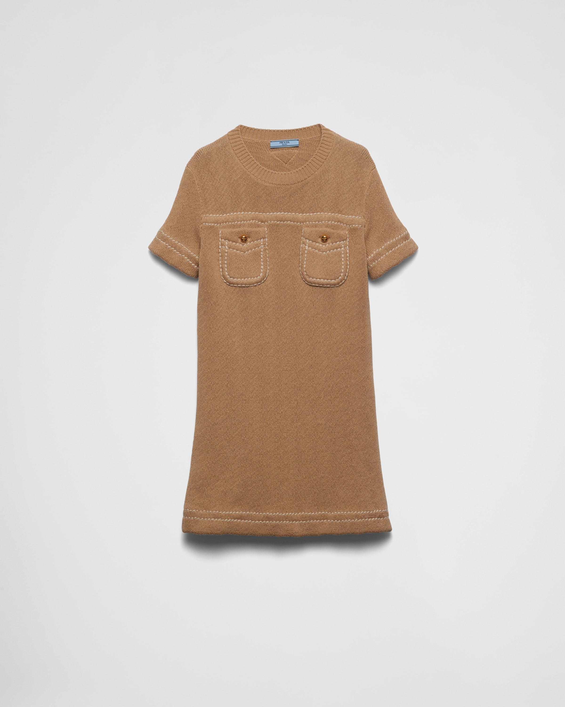 Cotton crew-neck dress Product Image