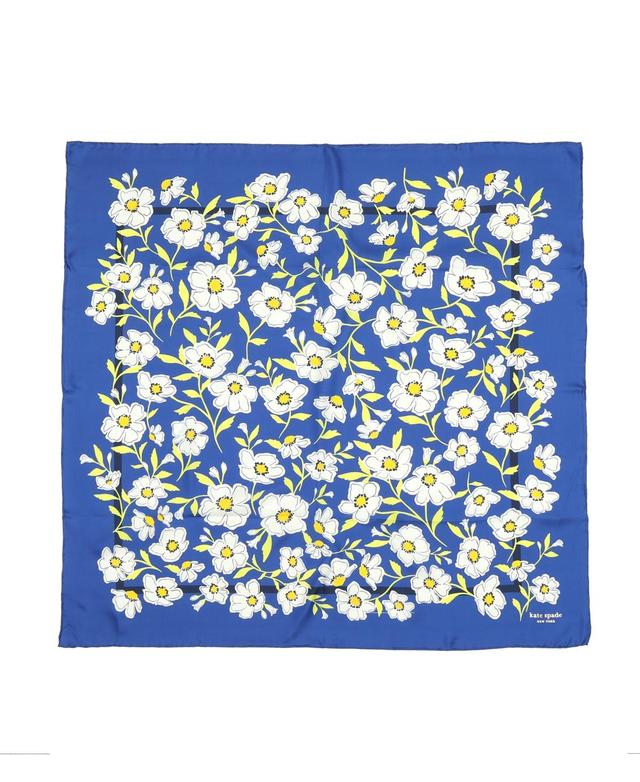 kate spade new york Womens Sunshine Floral Silk Square Product Image