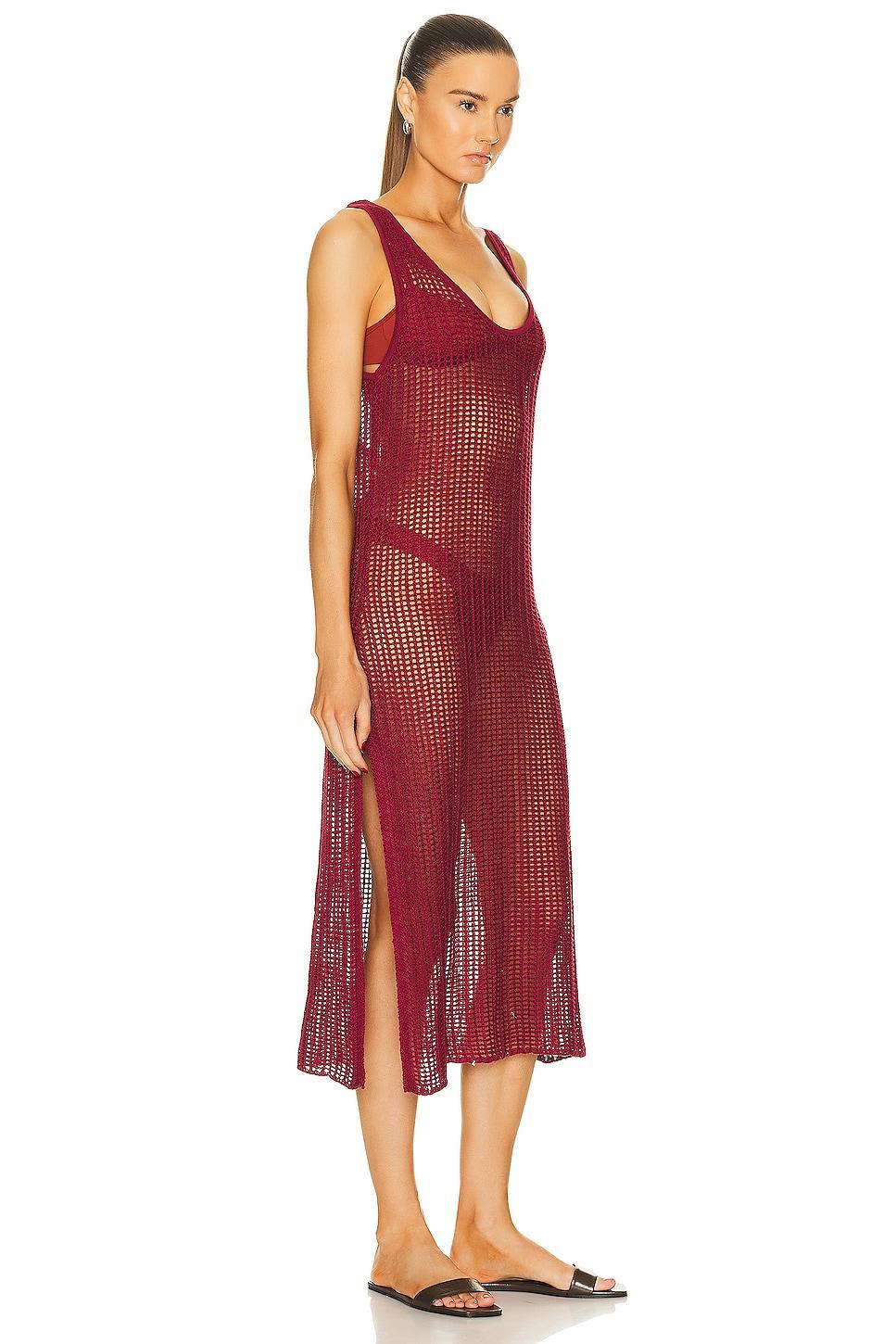 HAIGHT. Knit Beth Dress Red. (also in XS). Product Image