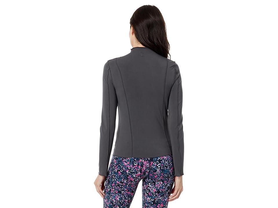 Sweaty Betty Exposed Seam Long Sleeved Top (Urban Grey) Women's Clothing Product Image