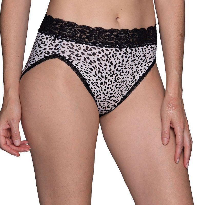 Womens Vanity Fair Flattering Lace Hi-Cut Panty 13280 Product Image