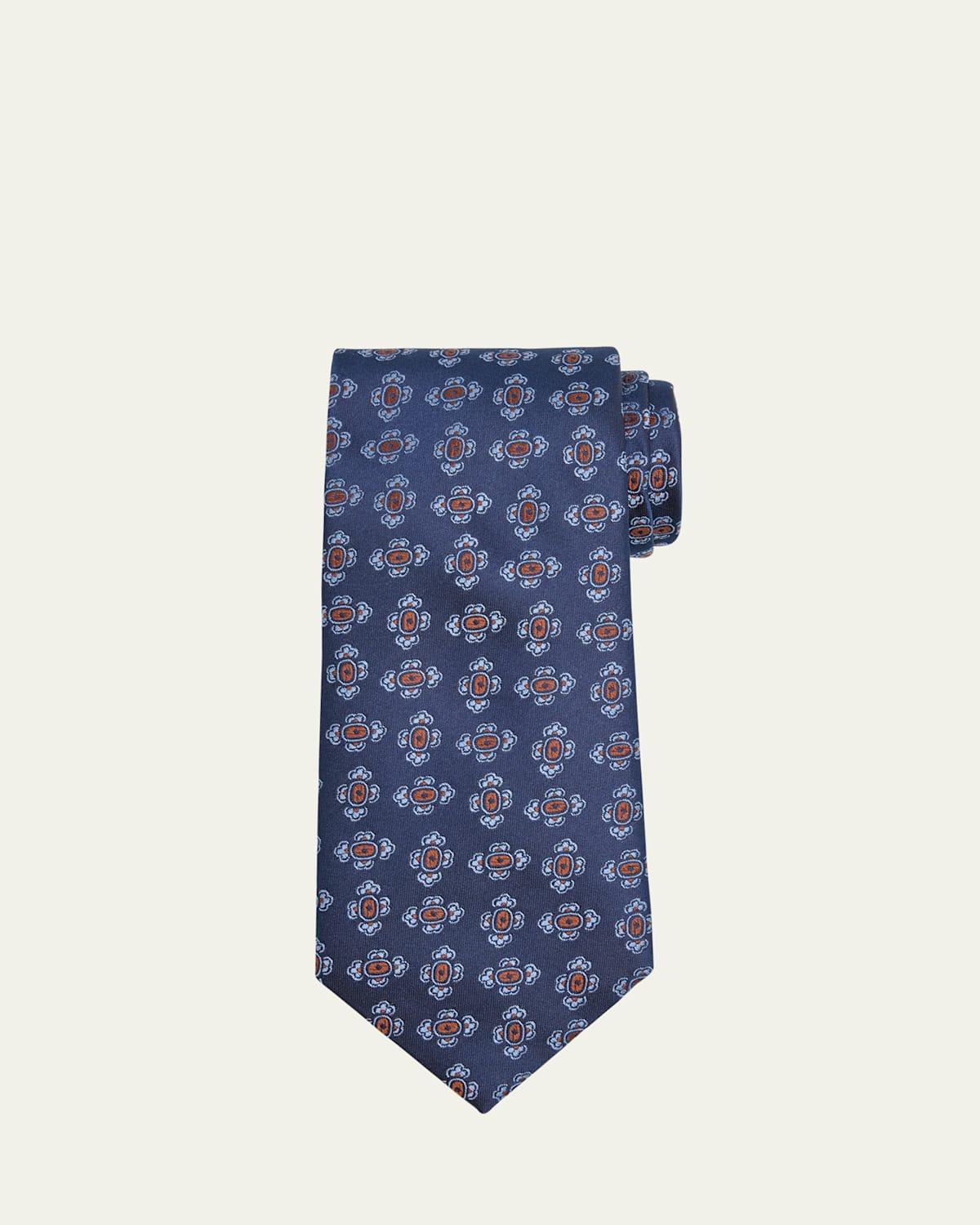 Mens Medallion Silk Tie Product Image