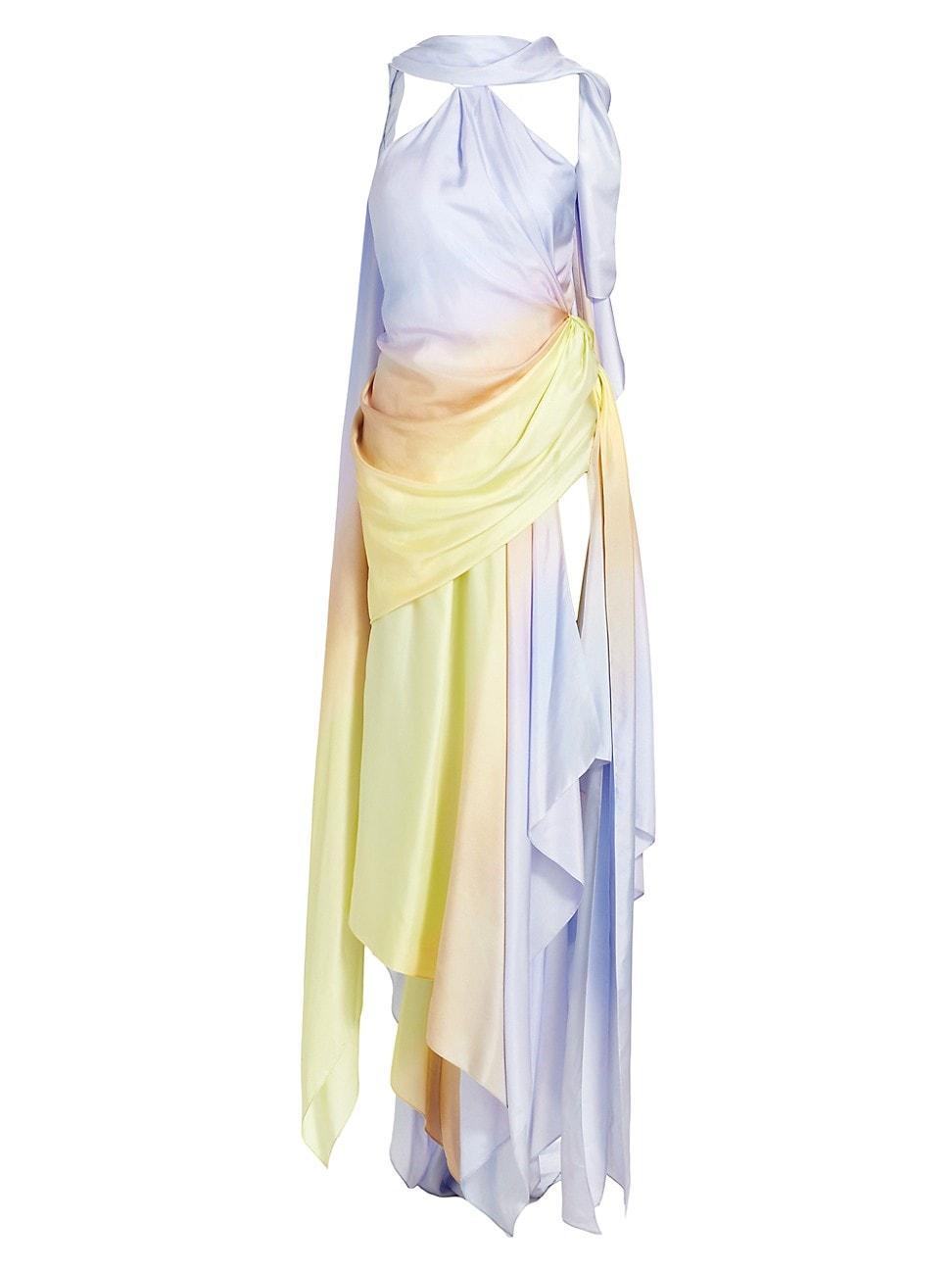 Womens Harmony Silk Scarf Maxi-Dress Product Image