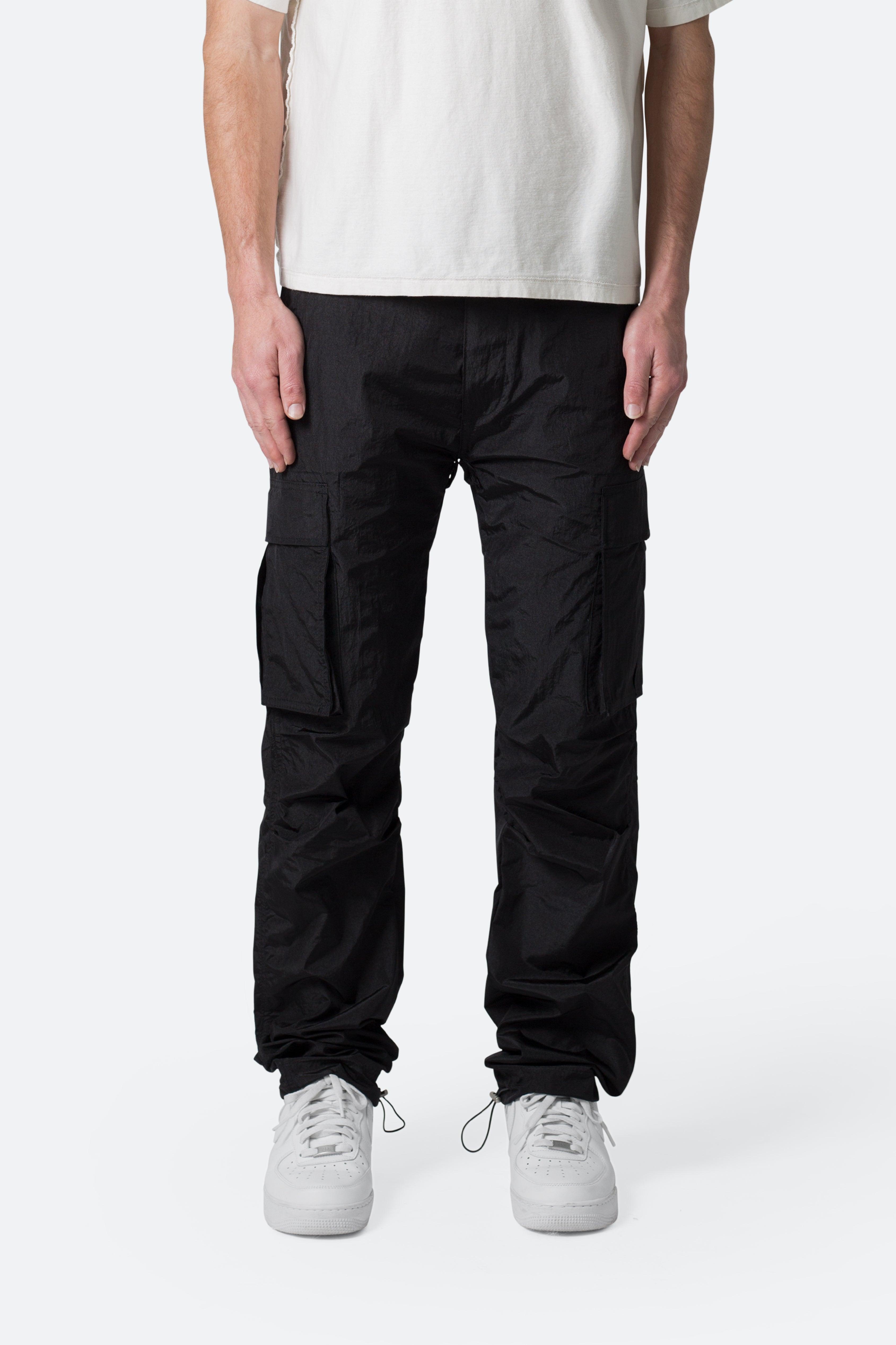 Crinkle Cargo Pants - Black Product Image