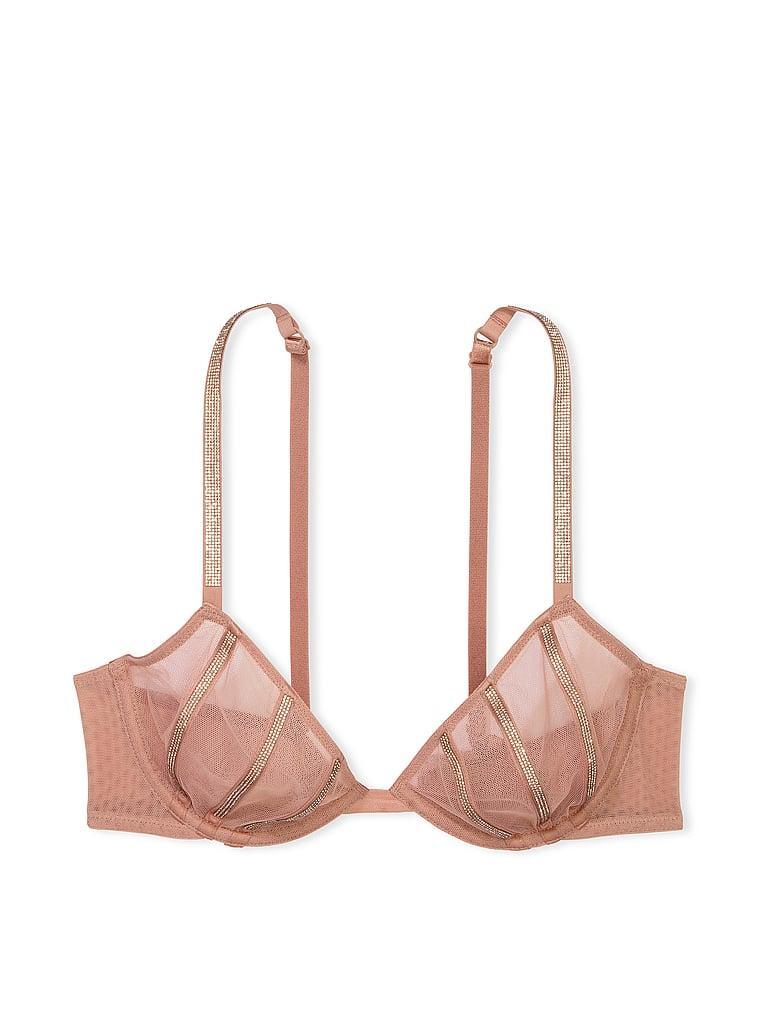 Sheer Shine  Unlined Low-Cut Demi Bra Product Image