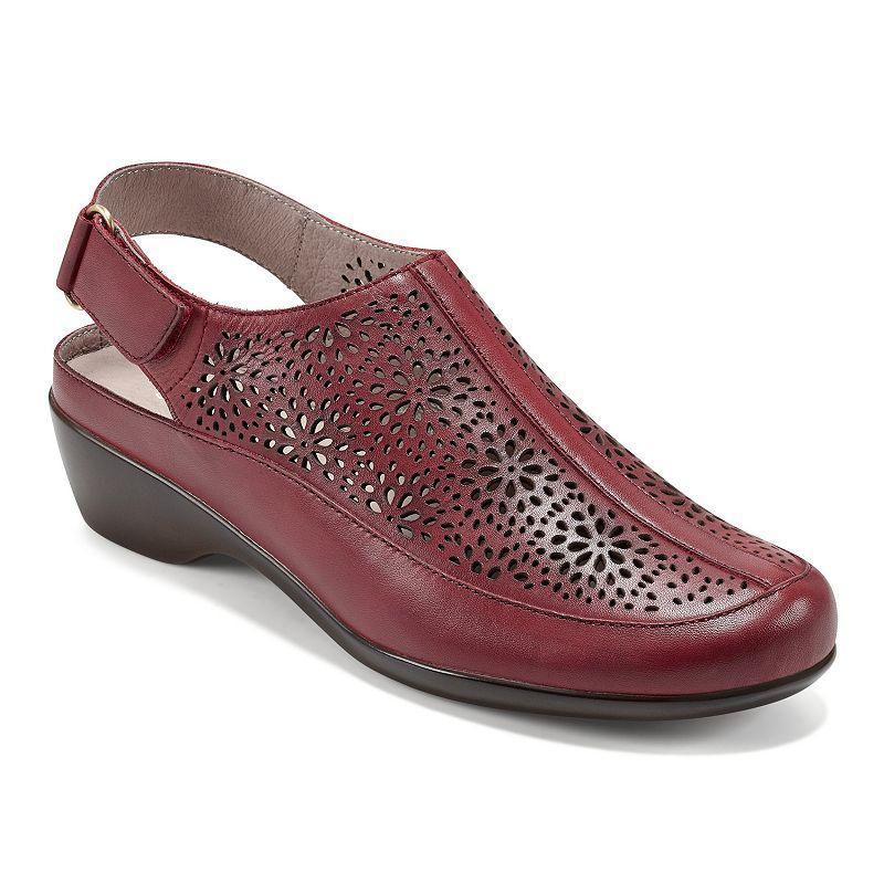 Easy Spirit Dawn Womens Perforated Leather Slingback Mules Product Image