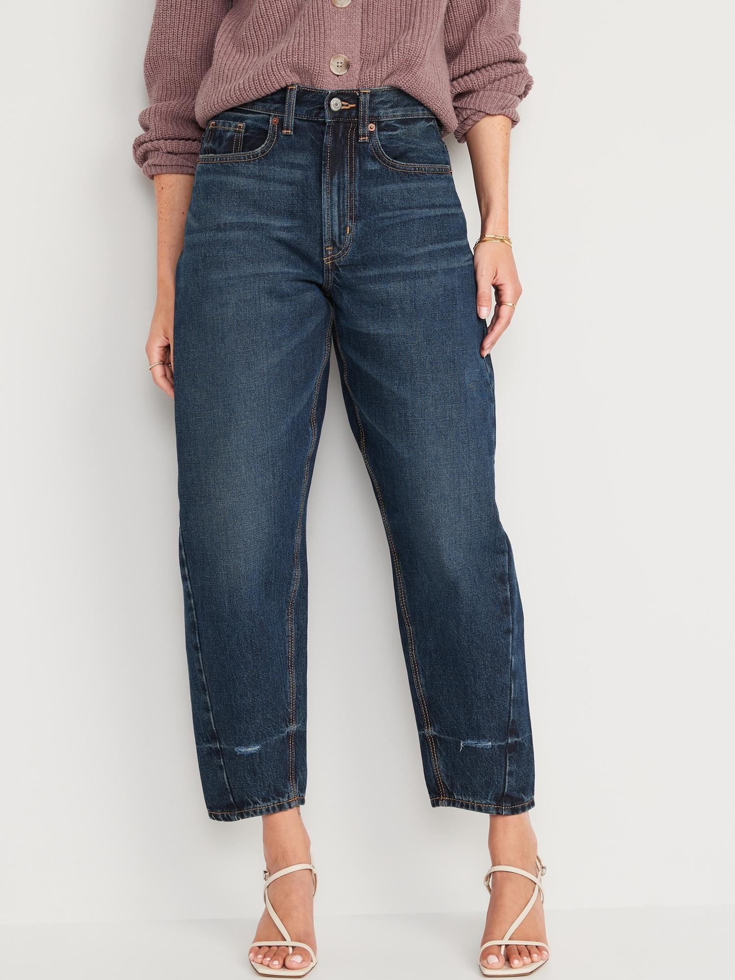 Old Navy Extra High-Waisted Non-Stretch Balloon Jeans for Women - Ali - female - Size: 00 Product Image