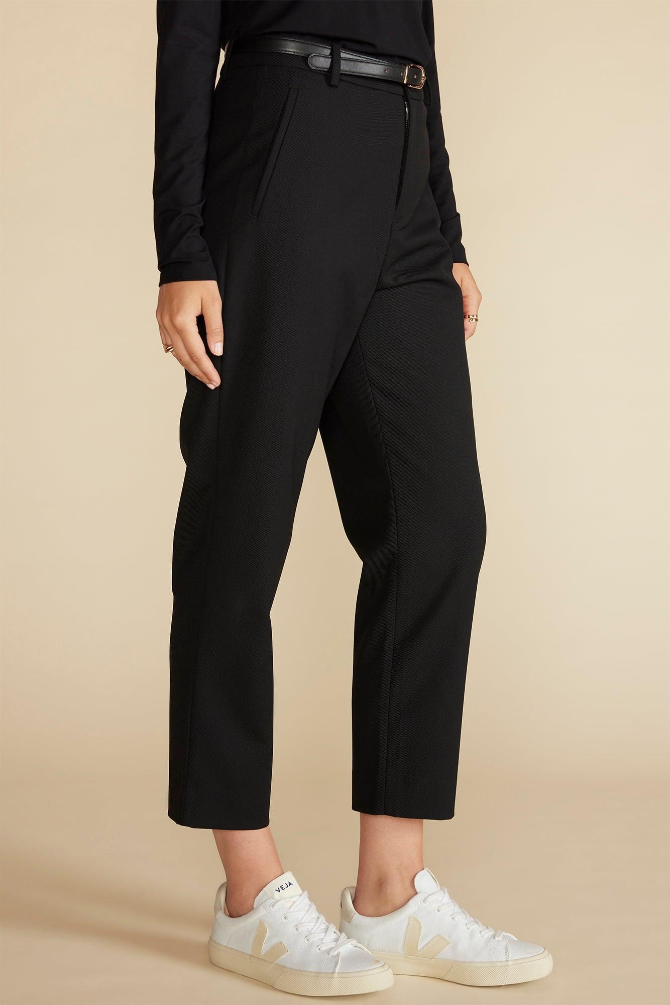 Taper Tailored Ankle Trouser - Black Product Image