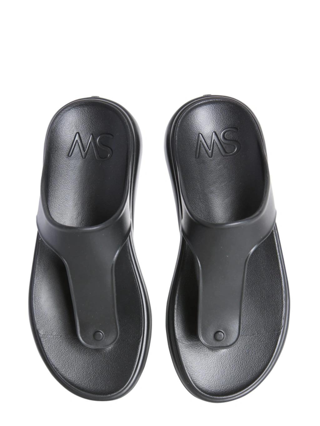 STUART WEITZMAN Stuflex Plastic Platform Flip Flops In Black Product Image