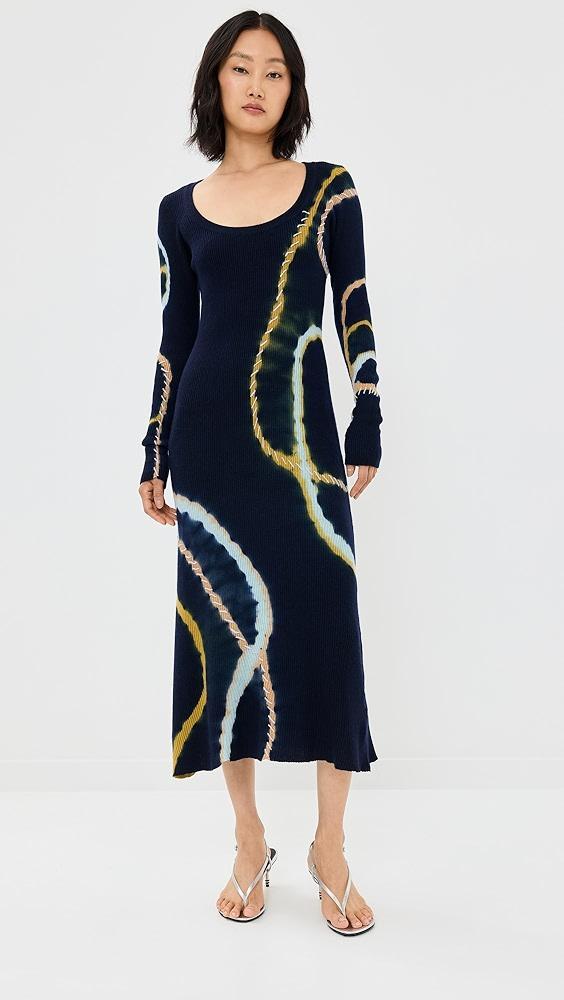 Prabal Gurung Tie Dye Scoop Neck Dress | Shopbop Product Image