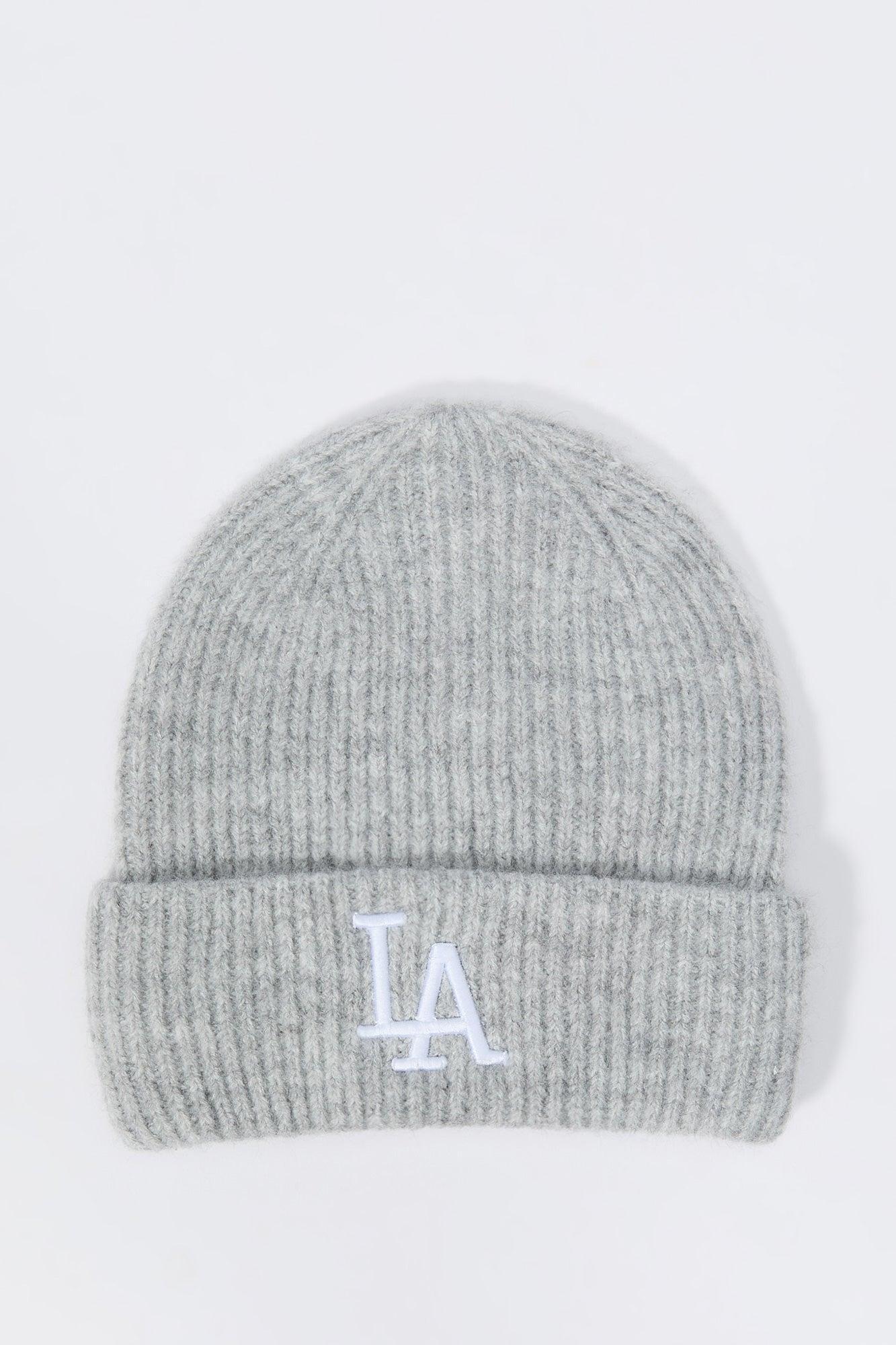 LA Embroidered Knit Beanie Female Product Image