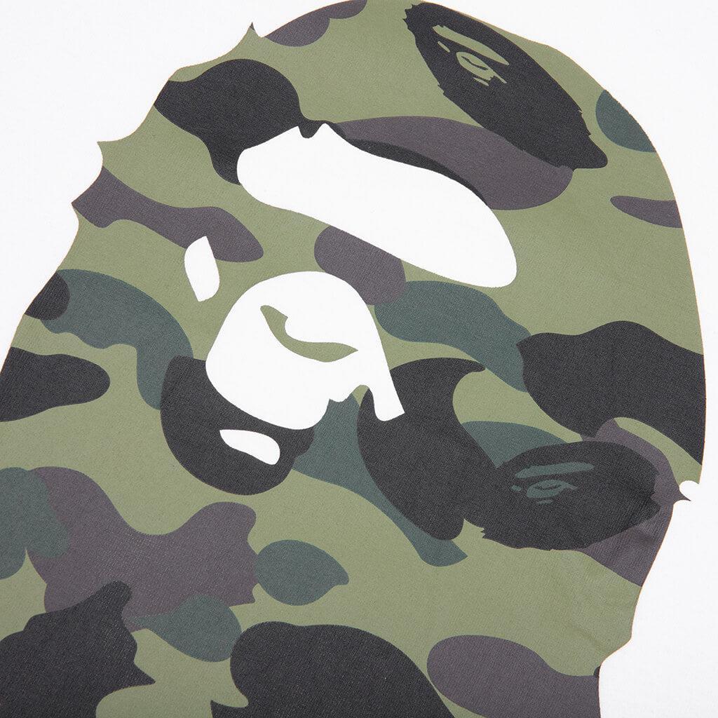 1st Camo by Bathing Ape Tee - White/Green Male Product Image