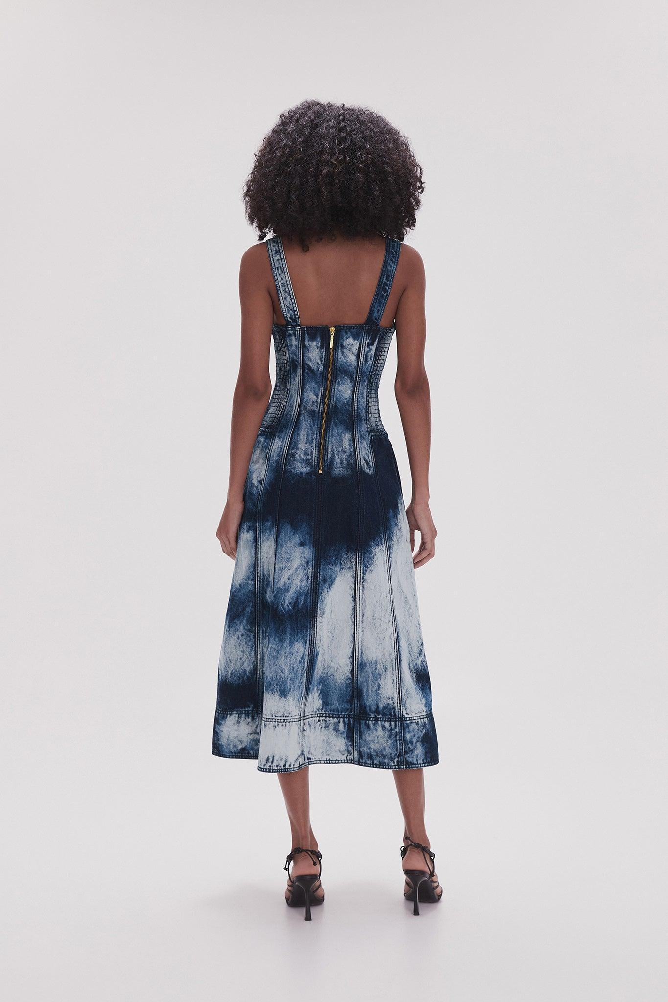 Enigma Denim Midi Dress Product Image