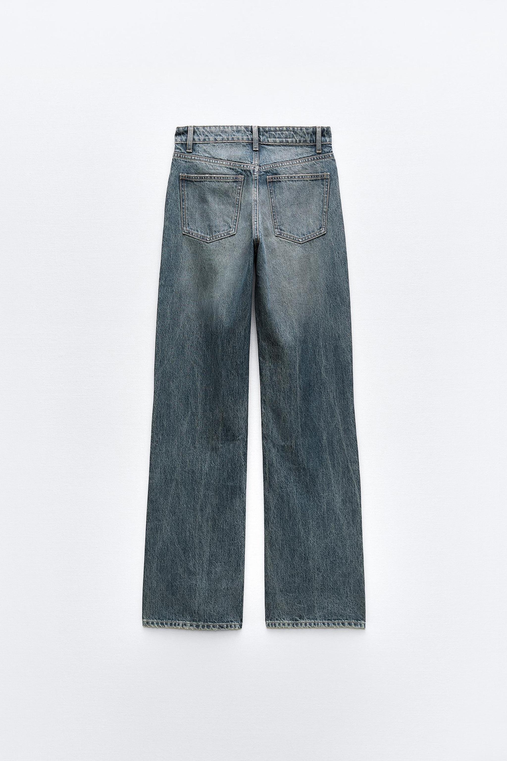 FULL LENGTH TRF MID-RISE WIDE LEG JEANS Product Image