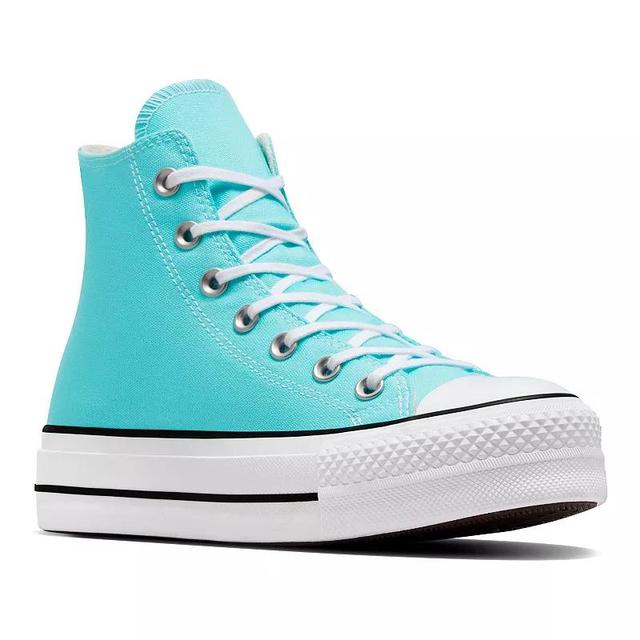 Converse Chuck Taylor All Star Platform Lift Womens High Top Sneakers Turq/Blue Product Image