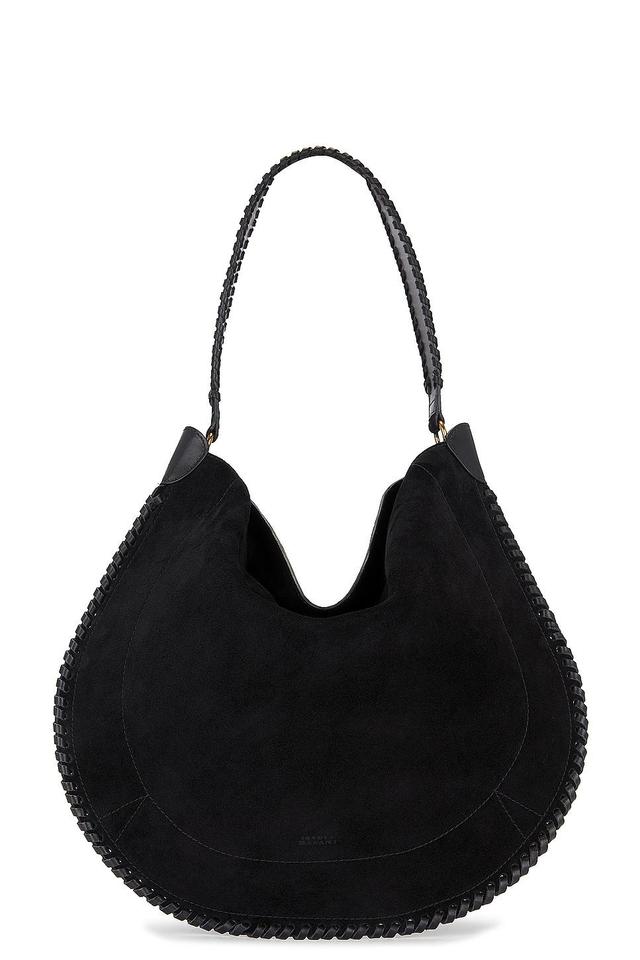 Isabel Marant Oskan Soft Hobo Bag Black.. Product Image