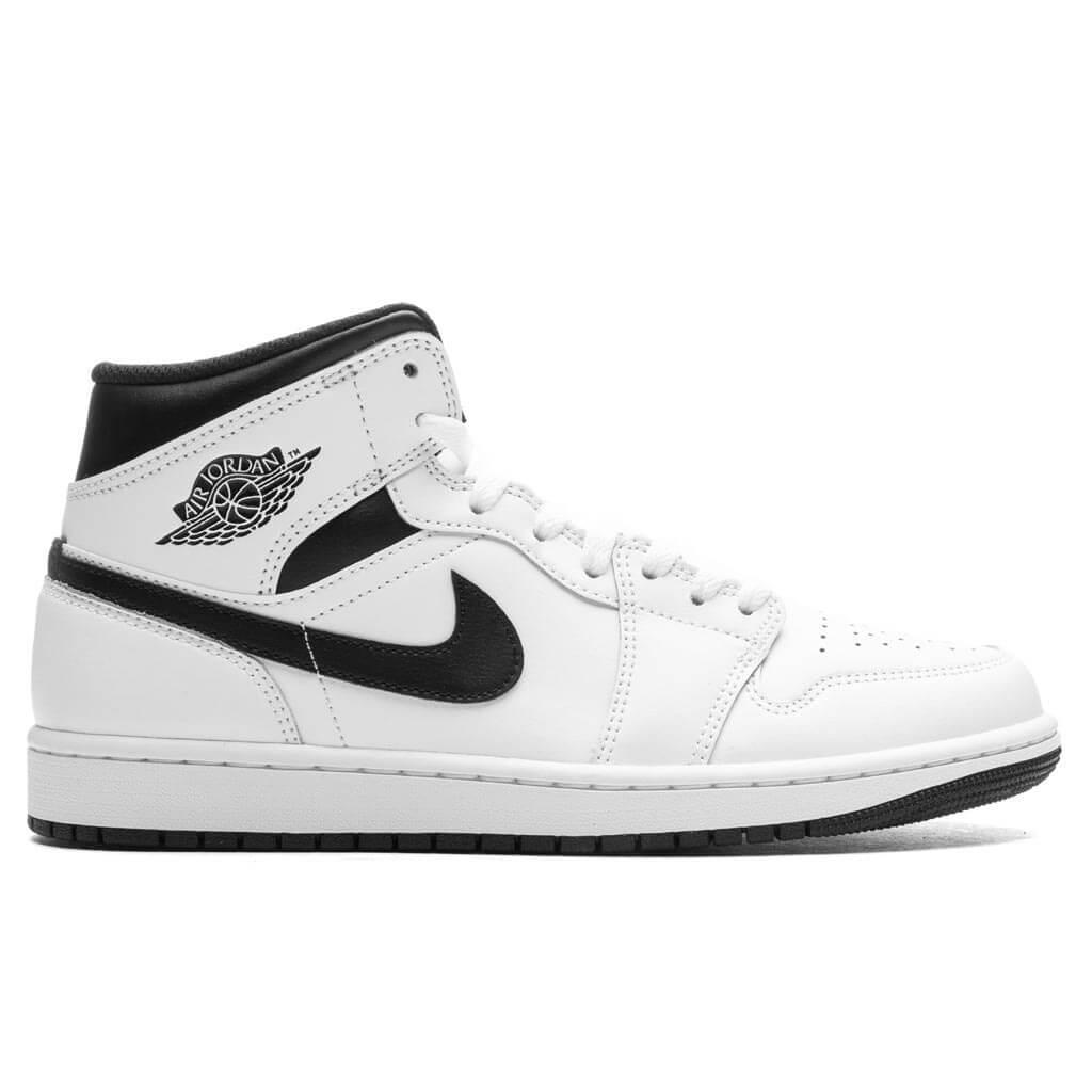 Air Jordan 1 Mid - White/Black Male Product Image