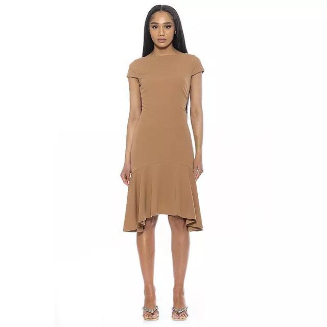 Womens ALEXIA ADMOR Renata Cap Sleeve Dropped Waist Flared Dress Product Image