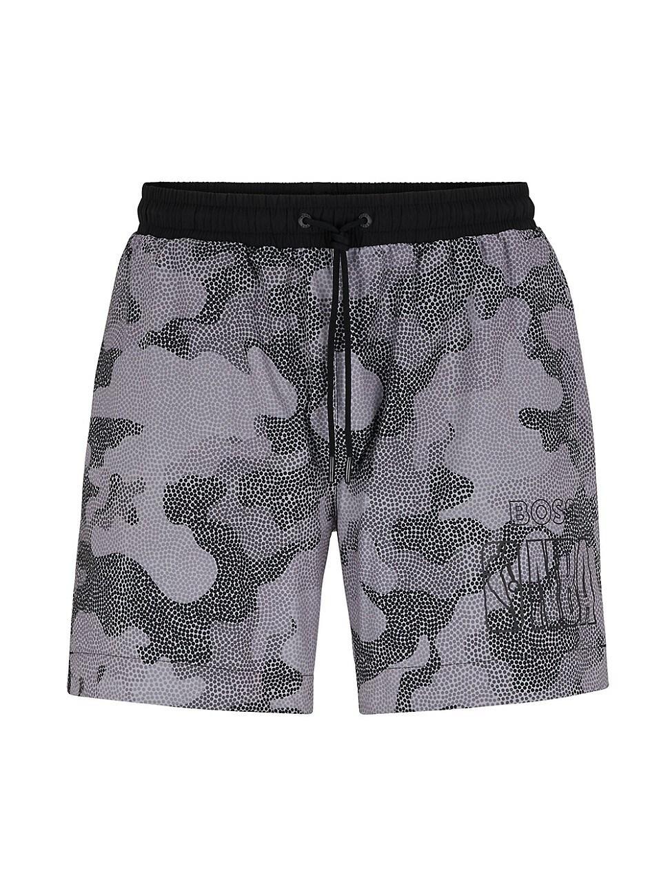 Mens BOSS & NBA Quick-Drying Swim Shorts Product Image