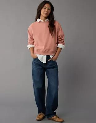 AE Cropped Crew Neck Pullover Sweatshirt product image