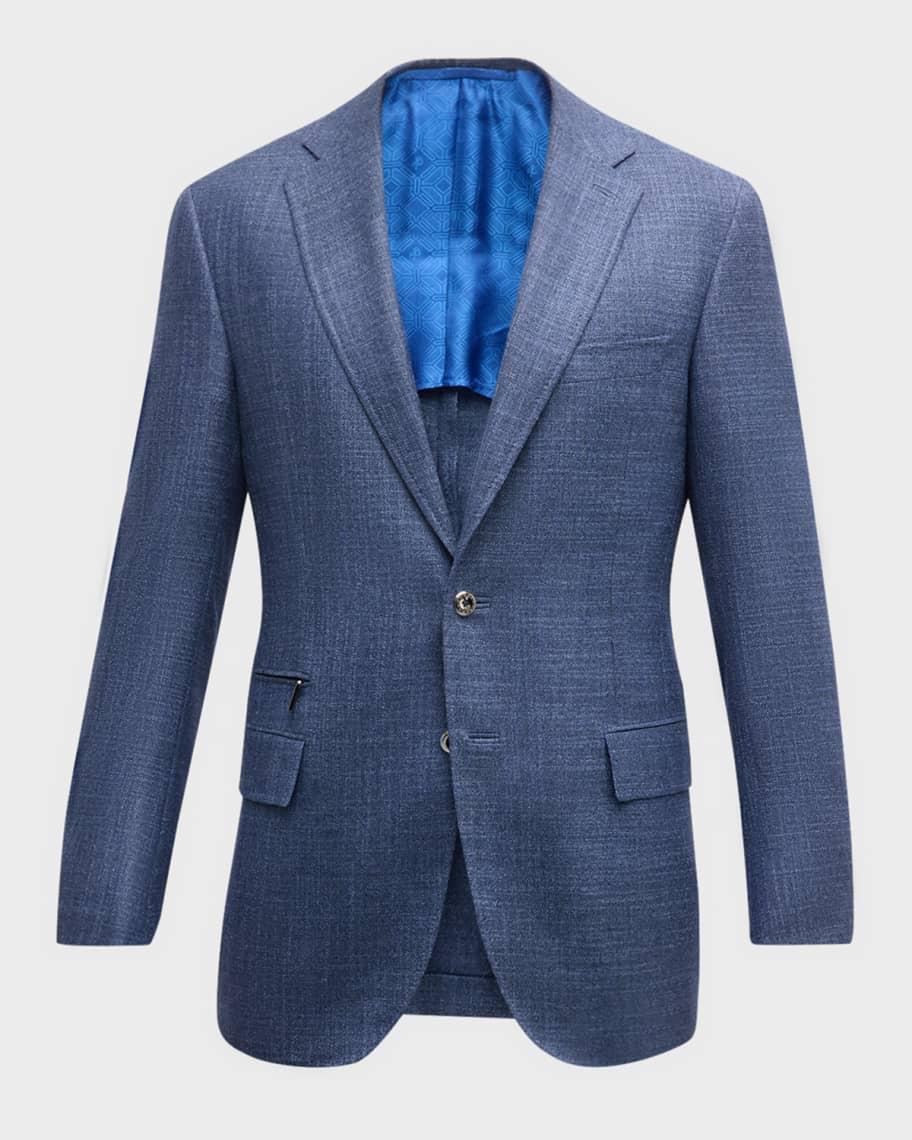 Mens Textured Two-Button Blazer product image