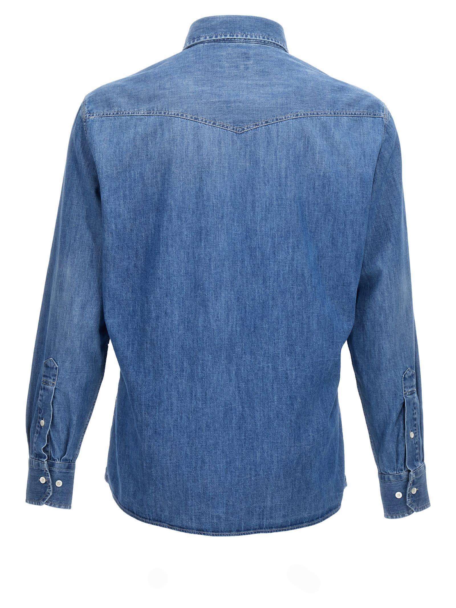 BRUNELLO CUCINELLI Shirt In Blue Product Image