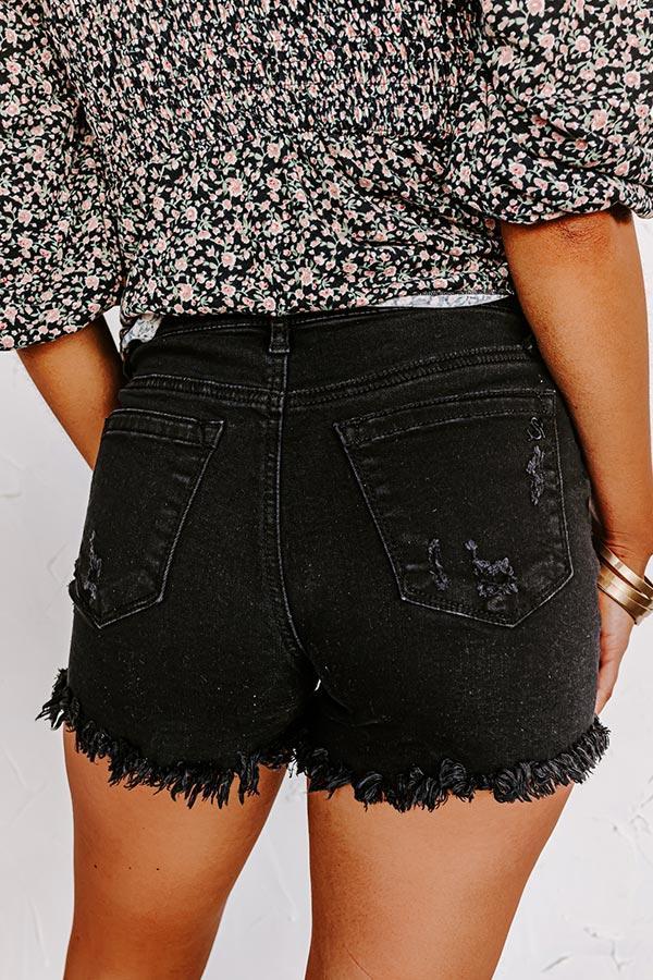 The Ava High Waist Distressed Shorts Product Image