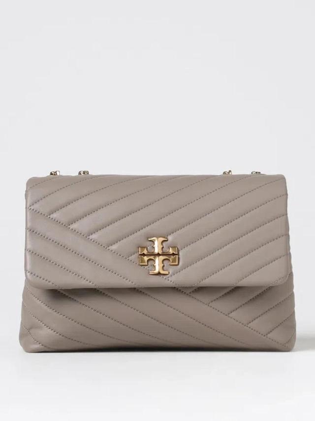 TORY BURCH Kira Chevron Convertible Shoulder Bag In Grey Product Image