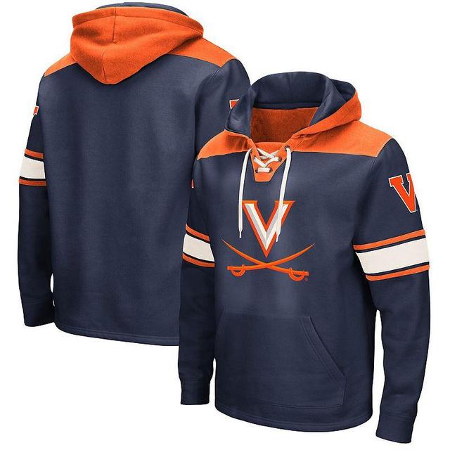 Mens Colosseum Virginia Cavaliers 2.0 Lace-Up Pullover Hoodie Blue Product Image