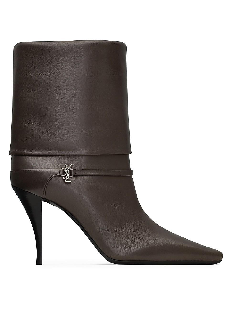 Womens Vicky Booties in Smooth Leather Product Image