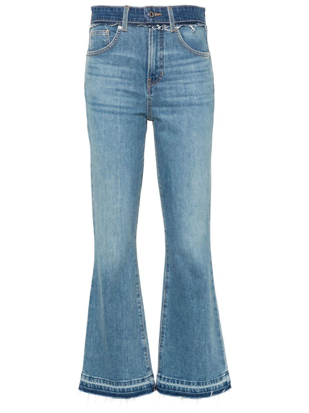 VERONICA BEARD Carson High-rise Flared Jeans In Blue Product Image