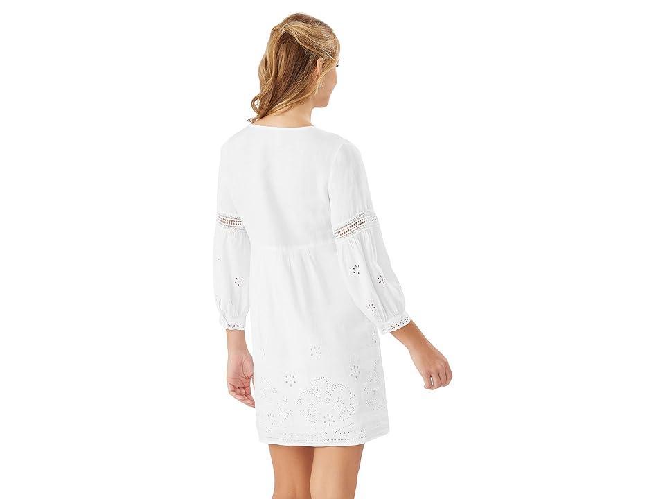 St. Lucia Split-Neck Dress w/ Lace Product Image