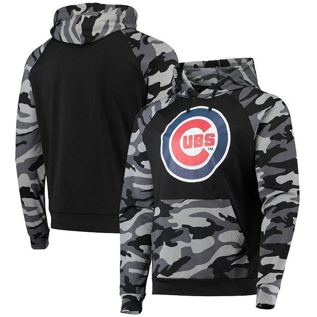 Mens FOCO Chicago Cubs Camo Raglan Pullover Hoodie Product Image