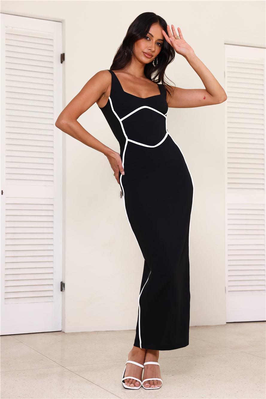 All For Fashion Maxi Dress Black Product Image