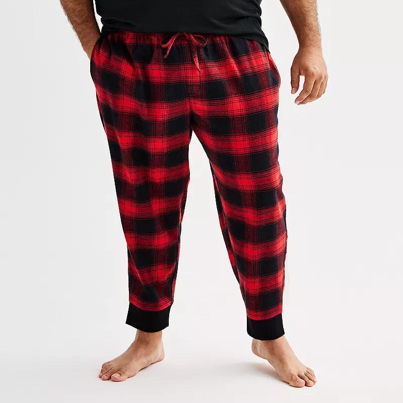 Big & Tall Sonoma Goods For Life Flannel Banded Bottom Pajama Pants, Mens Product Image