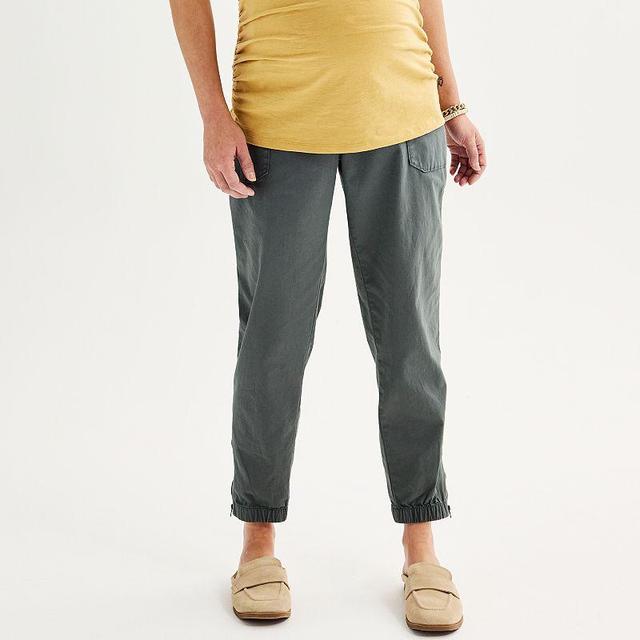 Maternity Sonoma Goods For Life Over The Belly Utility Joggers, Womens Product Image