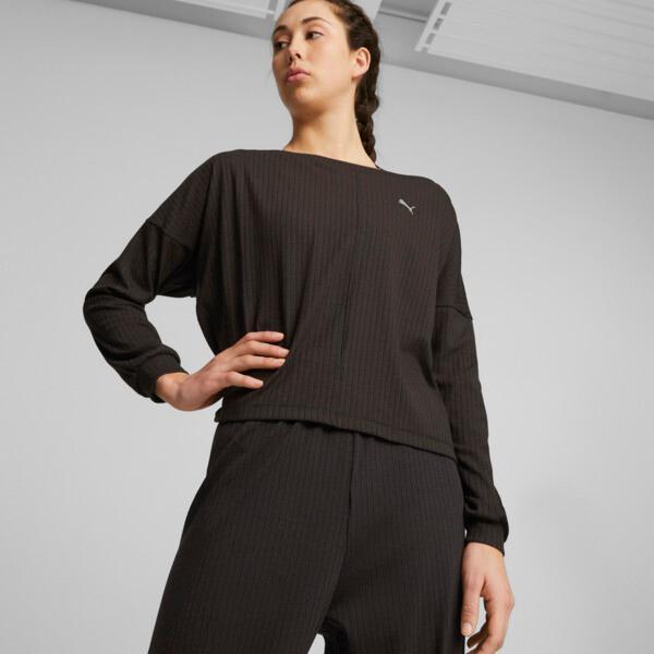 PUMA STUDIO UNWIND Women's Long Sleeve Training T-Shirt Product Image