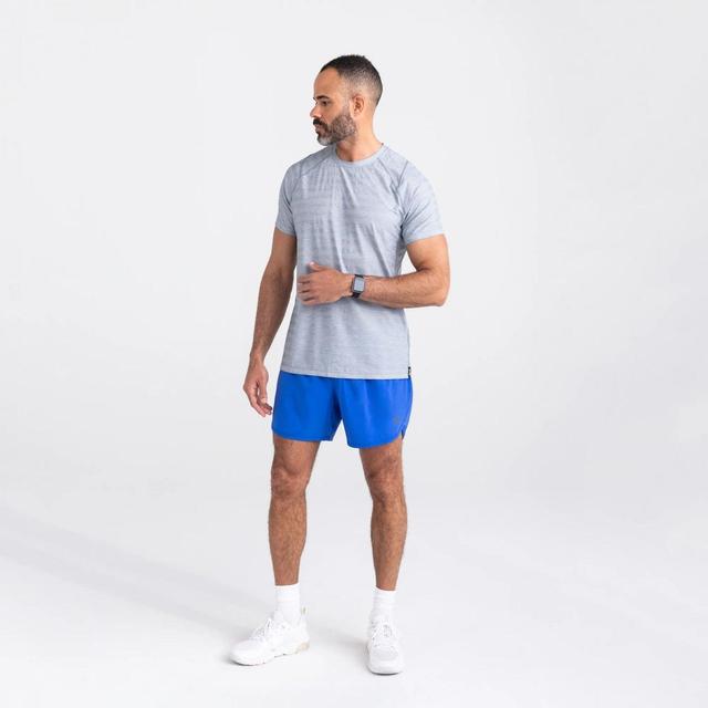 Cooling Mesh Short Sleeve Crew - Mid Grey Heather Male Product Image