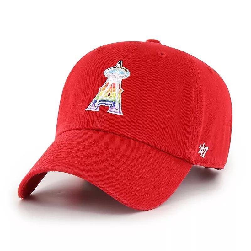 Mens 47 Los Angeles Angels Team Pride Clean Up Adjustable Hat Product Image