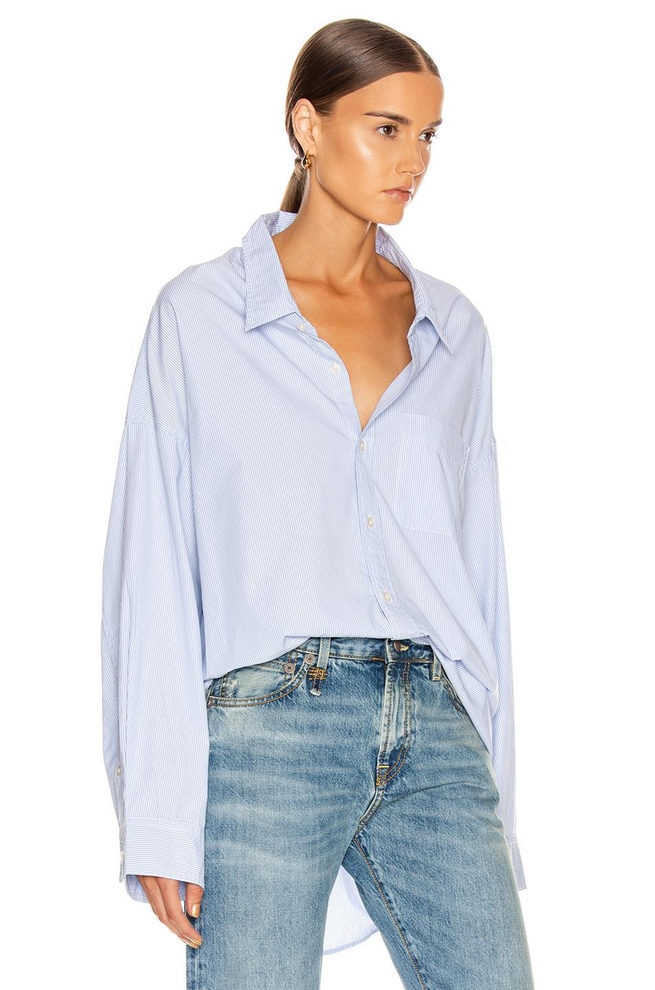 R13 Oversize Oxford Button-Up Shirt Product Image