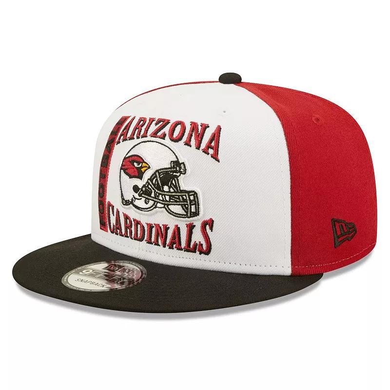 Mens New Era /Black Arizona Cardinals Retro Sport 9FIFTY Snapback Hat Product Image