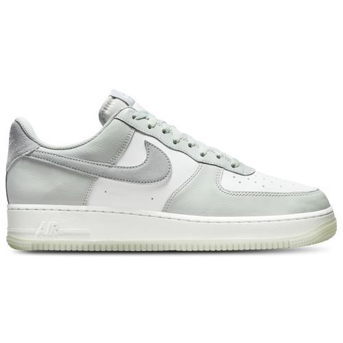 Nike Mens Nike Air Force 1 07 ESS+ - Mens Basketball Shoes Grey/Yellow Product Image