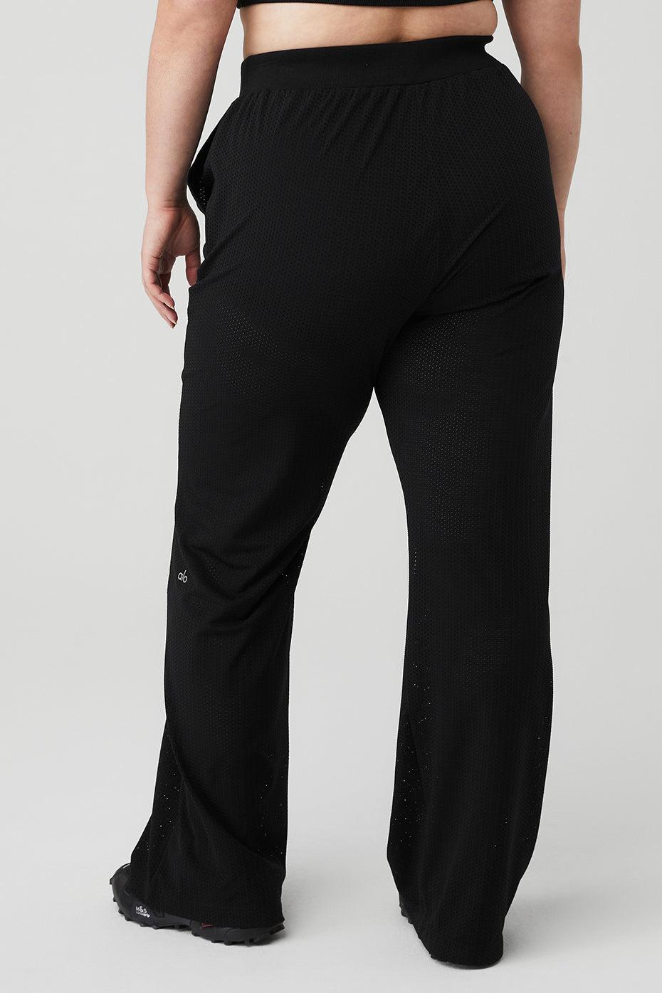 Mesh All-Star Wide Leg Pant - Black Female Product Image