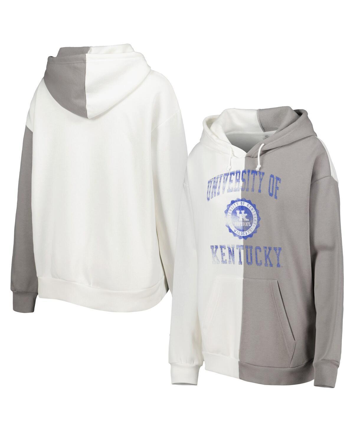 Womens Gameday Couture Gray Kentucky Wildcats Split Pullover Hoodie - Gray Product Image