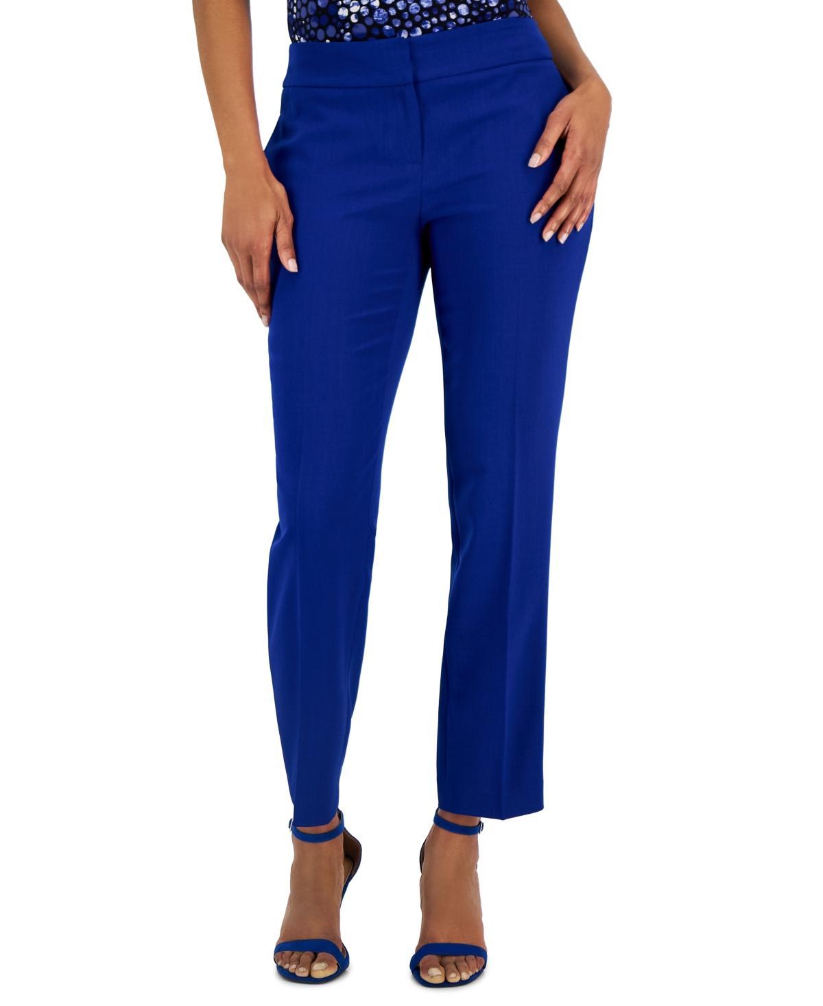 Kasper Womens Stretch-Crepe Straight-Leg Pants, Regular and Petite Sizes Product Image