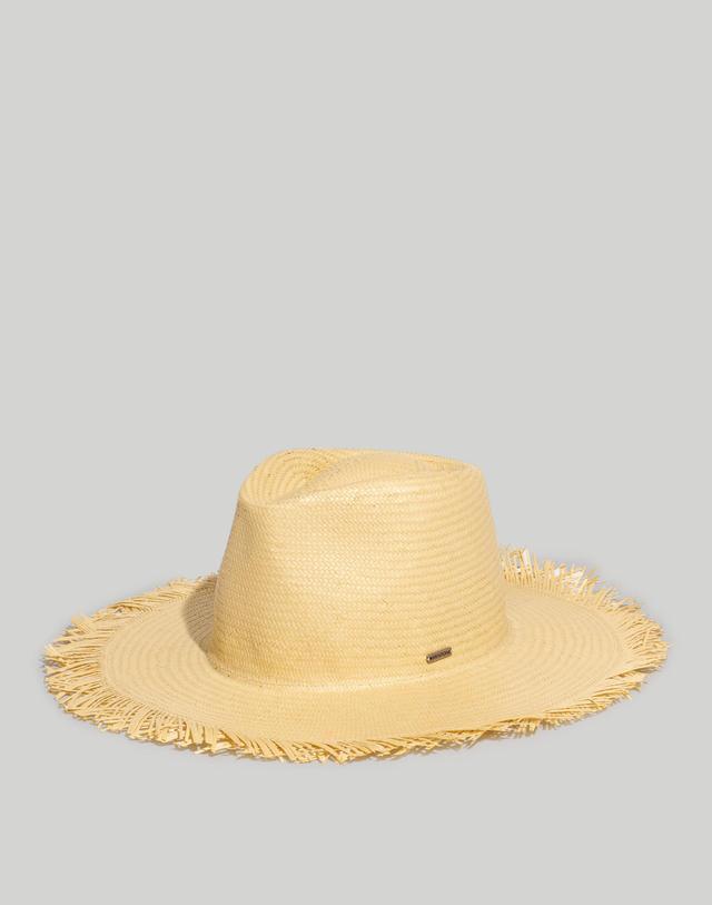 Brixton® Jo Straw Frayed Fedora Hat Product Image