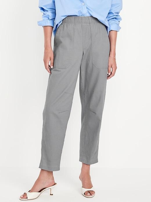 High-Waisted Pulla Utility Pants Product Image