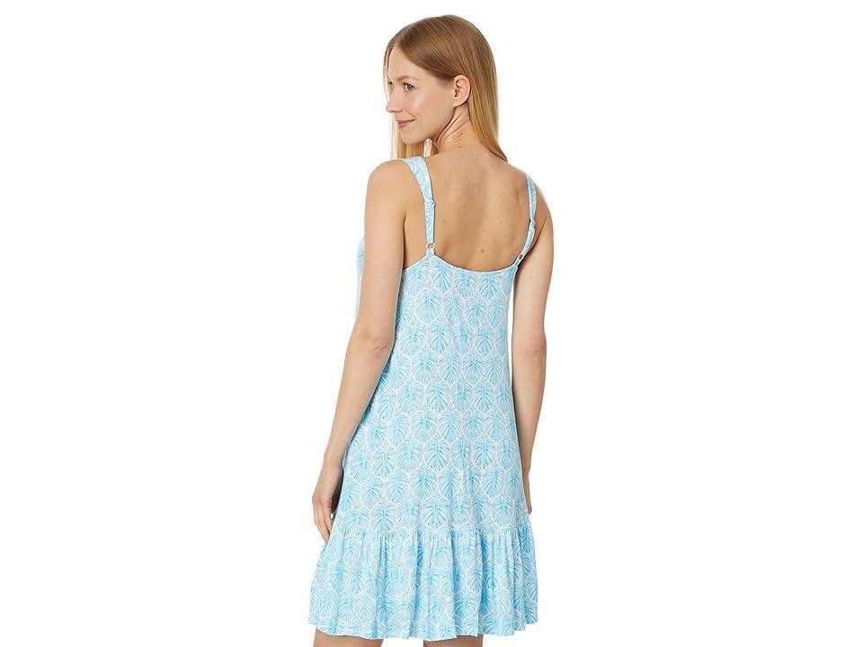 Tommy Bahama Palm Print Tank Short Gown (Palm Leaf) Women's Pajama Product Image